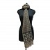 Printed Cotton Stole Embroidery Diamond studded and Fringes Printed Cotton Stole Embroidery Diamond studded and Fringes